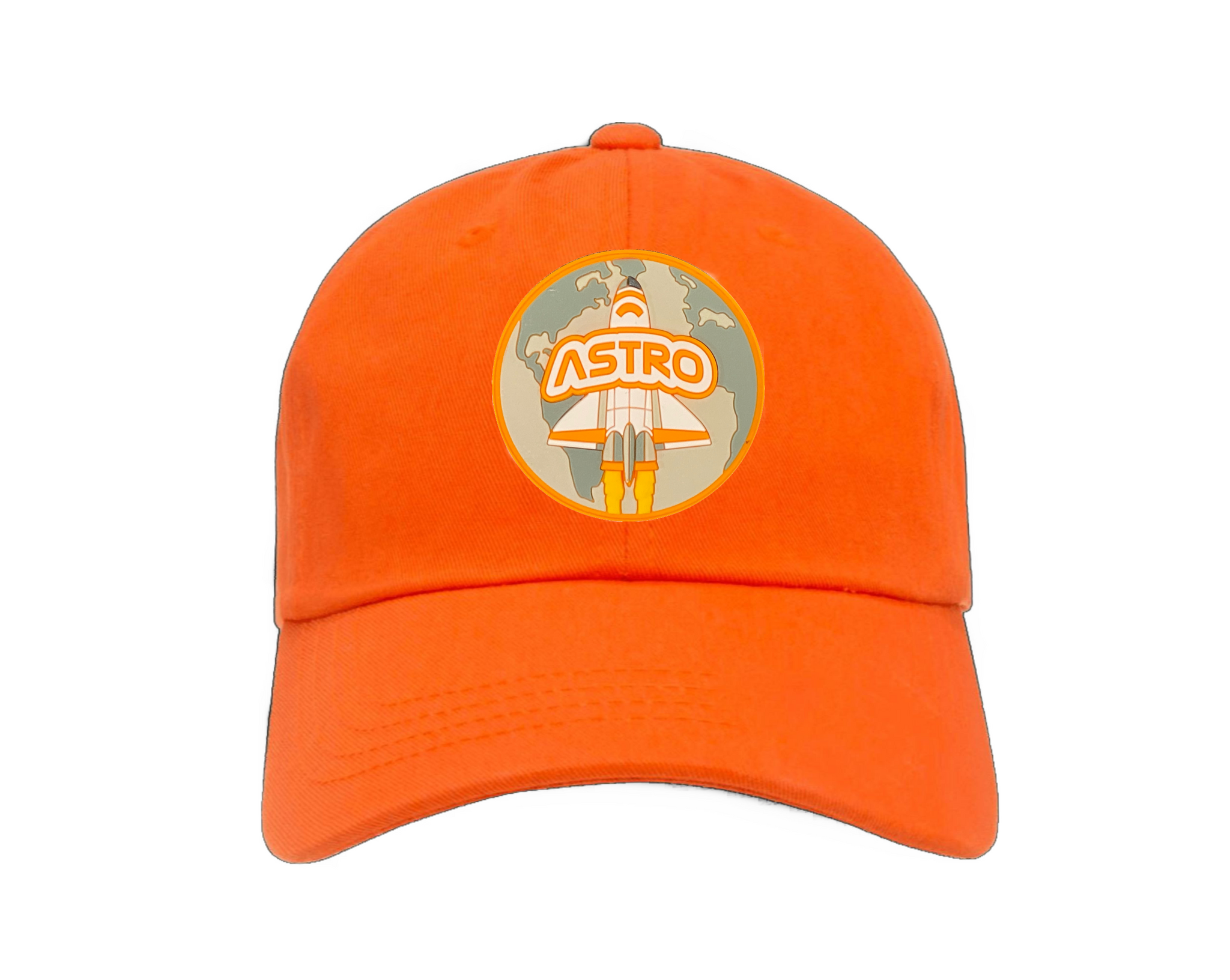 ASTRO Dad Hat Orange - PVC Hat – Joshua Dobbs ASTRO Merch